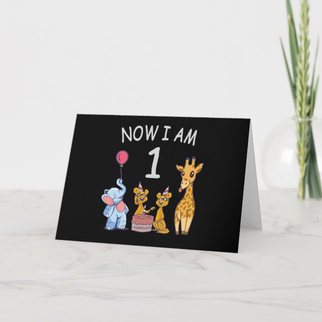 Carte Now I le 1er jour du Birthday (Devant)