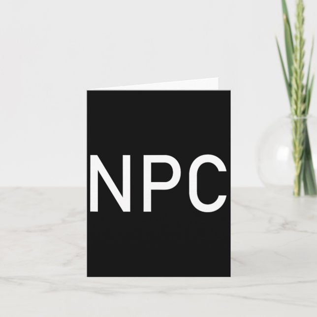 Carte Npc Jouant Halloween Fun Larp Rpg Rôle (Devant)