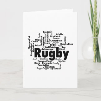 Carte Nuage de mots de rugby à XV