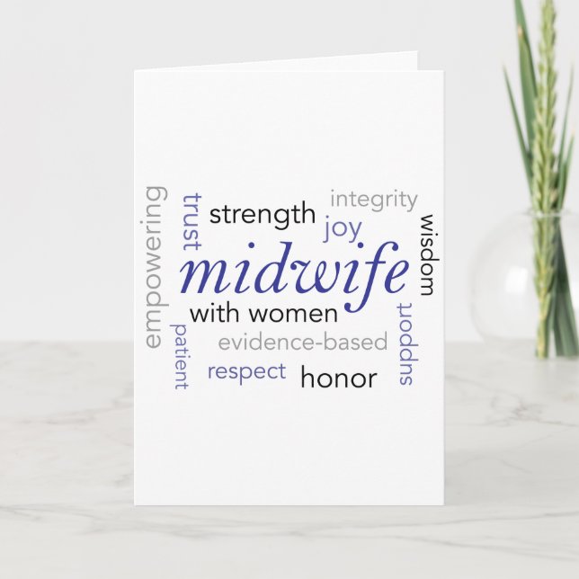 Carte nuage de mots du sage-femme (Devant)