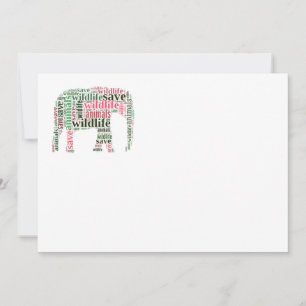 Carte Nuage de mots éléphants