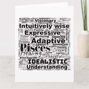 Carte Nuage de mots Poissons Inspiration Zodiaque