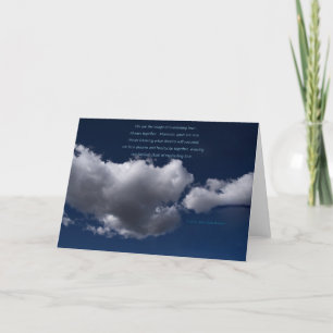 Carte "Nuages #30" / "Amour éternel"