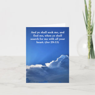 Carte NUAGES BLANCS de CIEL BLEU "PENSANT à VOUS" 29:13