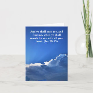 Carte NUAGES BLANCS de CIEL BLEU "PENSANT à VOUS" 29:13