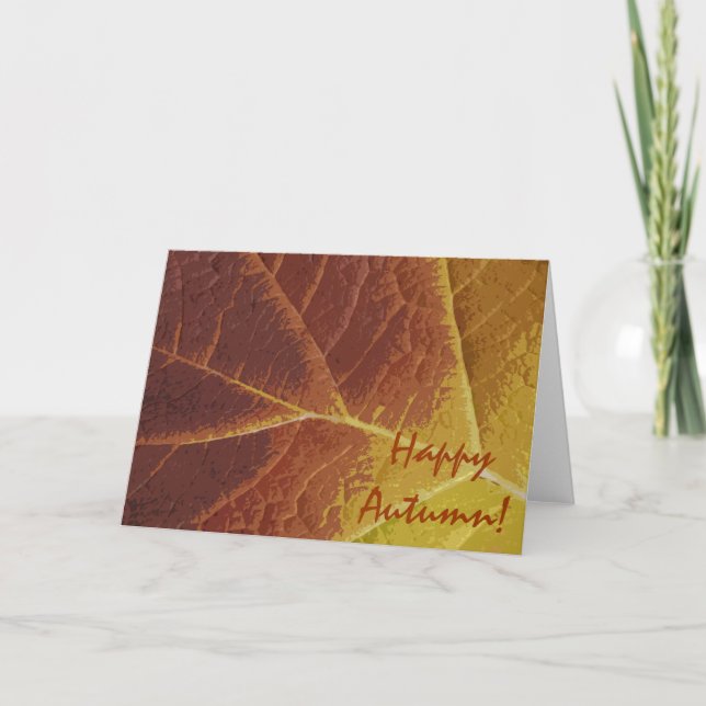 Carte Nuances d'automne heureux d'automne (Devant)