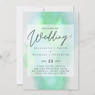 Carte Nuances de gris vert Mariage du budget moderne