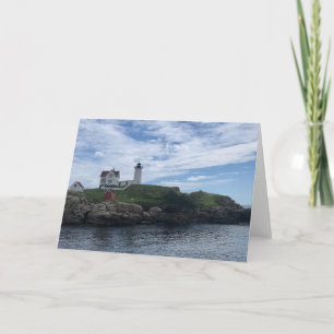Carte Nubble Lighthouse Photo Blank Salutation