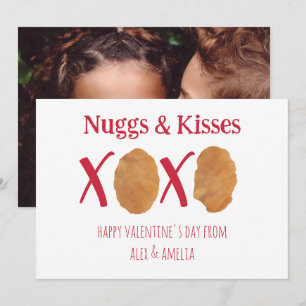 Carte Nugs & Baisers Poulet Nuggets Pun Valentine Photo