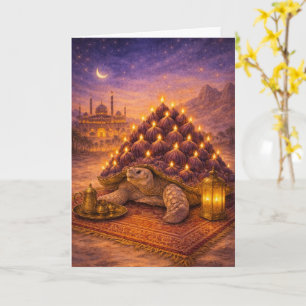 Carte Nuit arabesque gâteau d'anniversaire à la figue to