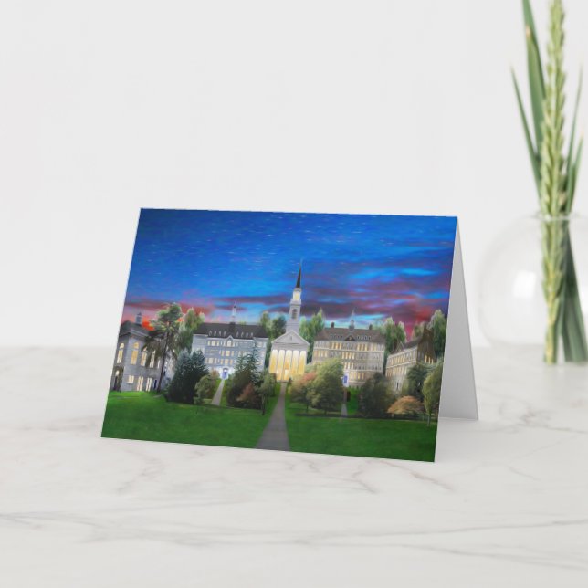 Carte Nuit d'été de Middlebury de campus d'université (Devant)