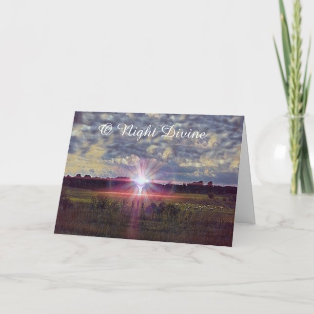 Carte Nuit Divine Luke Histoire de Noël Art Noël (Devant)