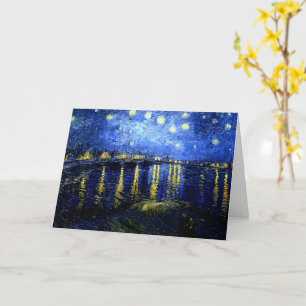 Carte Nuit étoilée au-dessus du Rhône par van Gogh