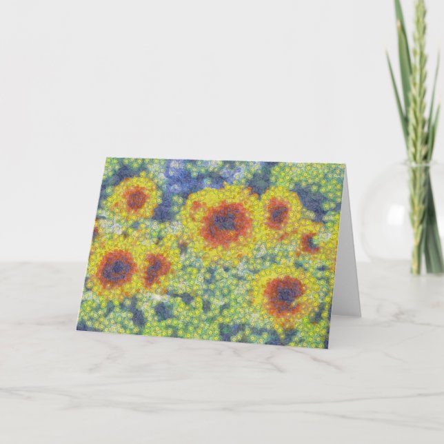 Carte Nuit étoilée des tournesols (Devant)