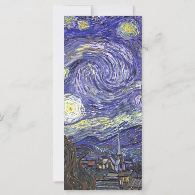 Carte Nuit étoilée par Vincent van Gogh (Devant)