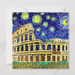 Carte Nuit étoilée Rome Italie