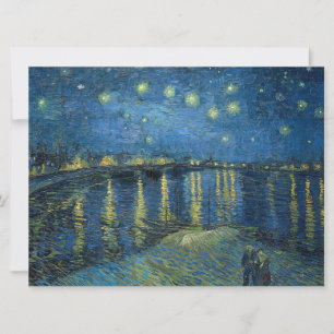 Carte Nuit étoilée sur le Rhône (par van Gogh)