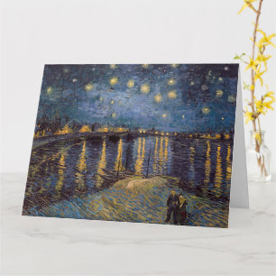 Carte Nuit étoilée sur le Rhône par Vincent Van Gogh