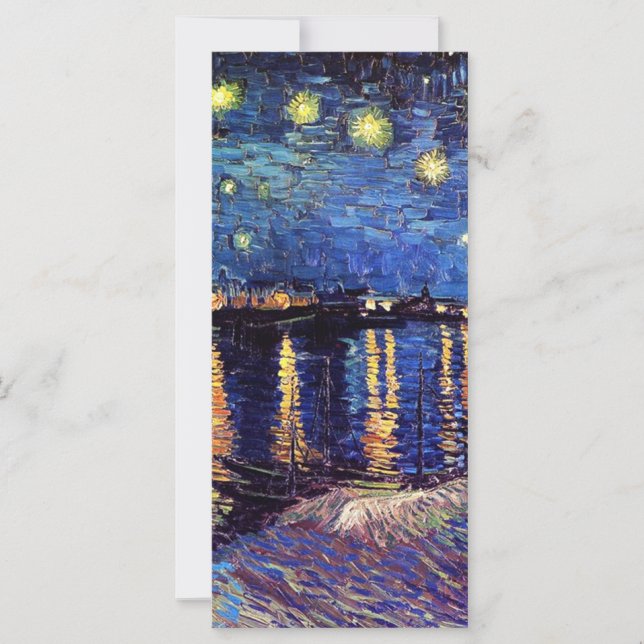 Carte Nuit étoilée sur le Rhône, Vincent van Gogh (Devant)