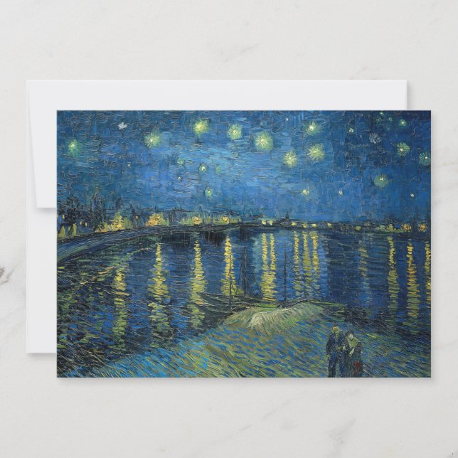 Carte Nuit étoilée sur le Rhône | Vincent van Gogh (Devant)