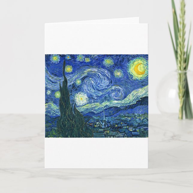 Carte Nuit étoilée ~ Van Gogh (Devant)