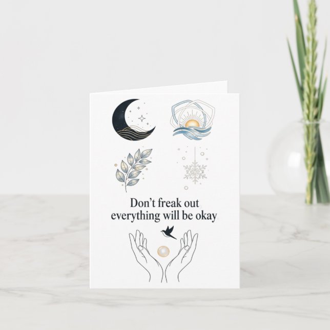 Carte Nuit paisible Clair de lune Uplift_ Insred Art dou (Devant)