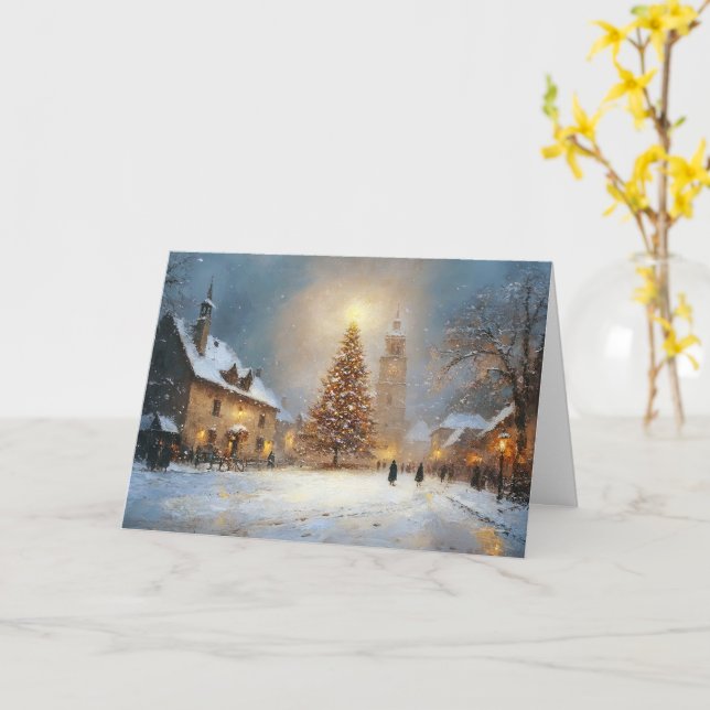 Carte Nuit Silencieuse, Lumières Solitaires (Fleur jaune)