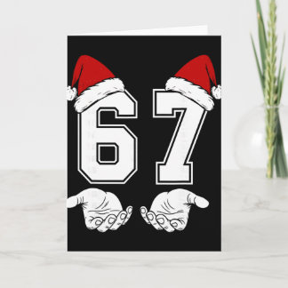 Carte Number 67 Matching Six Seven 6 7 Meme 6 7 Christma