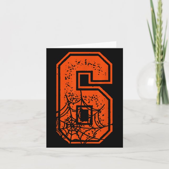 Carte Number 6 67 Meme Halloween Pumpkin Costume Matchin (Devant)