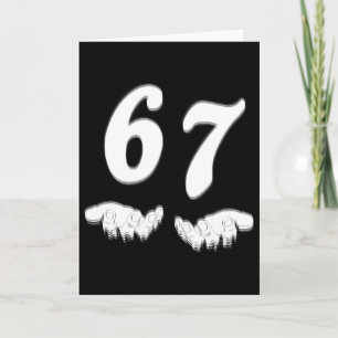 Carte Numéro 67 Correspondant Six Sept Mème Drôle Hallow