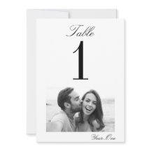 Carte Numéro de table Mariage Moments chères (5x7)
