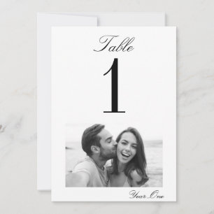 Carte Numéro de table Mariage Moments chères (5x7)