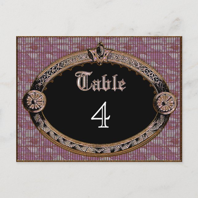 Carte Numéro de table Meredith Rue (Devant)