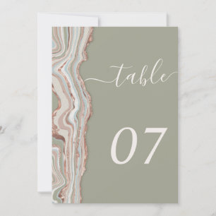 Carte Numéro de tableau 5x7"