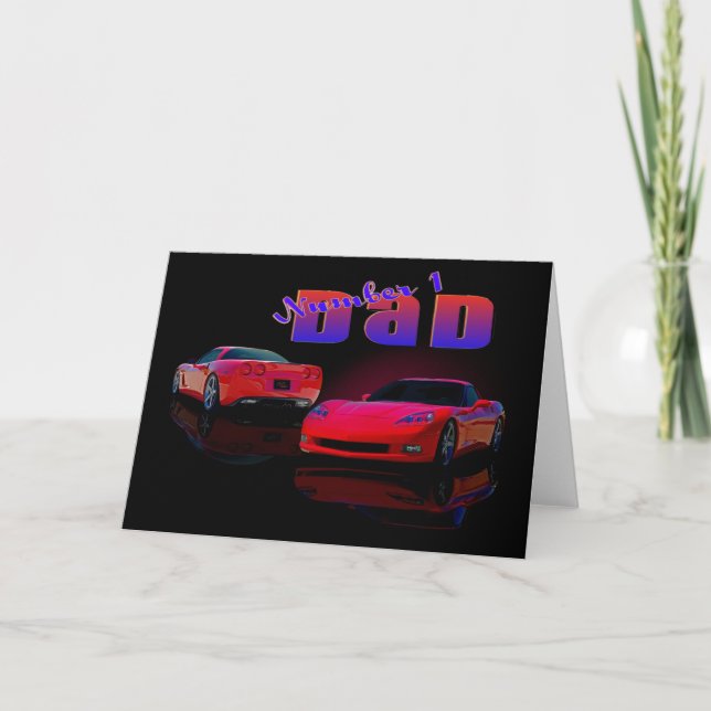 Carte numéro un papa (Devant)