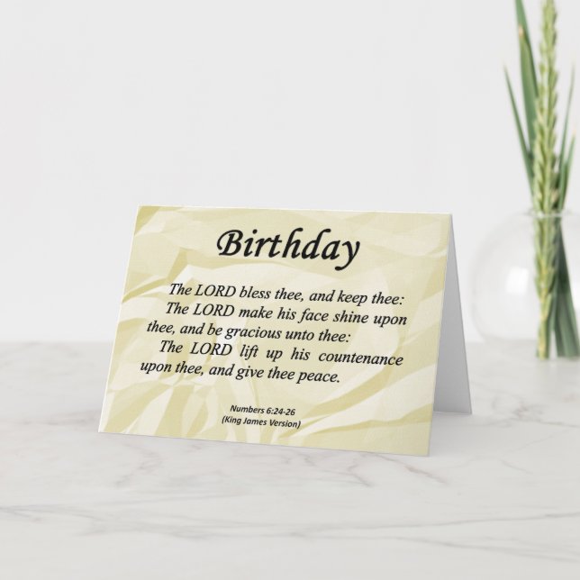 Carte Numéros d'anniversaire 6-24 (Devant)