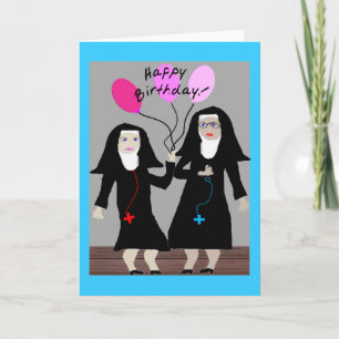 Carte Nun Cadeaux d'anniversaire "Bonne soeur d'annivers