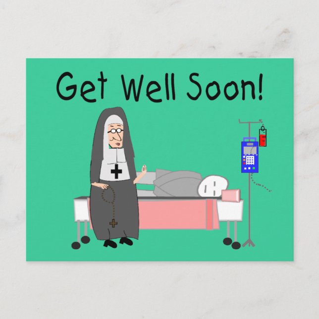 Carte Nun "Get Well Bientôt" (Devant)