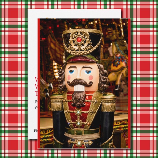 Carte Nutcracker Potluck Christmas Party Texte personnal (Créateur téléchargé)