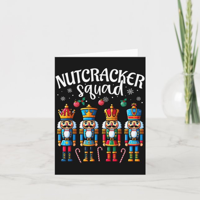 Carte Nutcracker Squad Pajama Merry Christmas Toddler Bo (Devant)