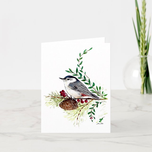 Carte Nuthatch Bird (Nuthatch Bird Card from Jenn's Emporium. )