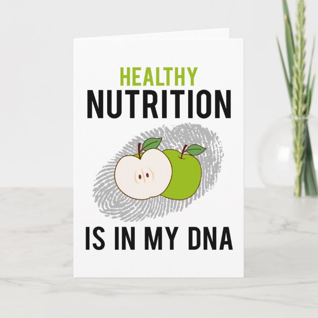 Carte Nutritionniste Nutrition saine Dire cadeau (Devant)