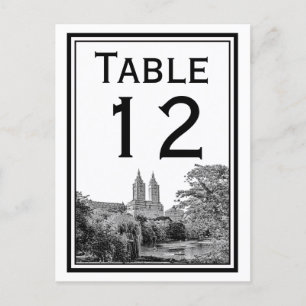 Carte NYC Central Pk Lake San Remo Numéro de table