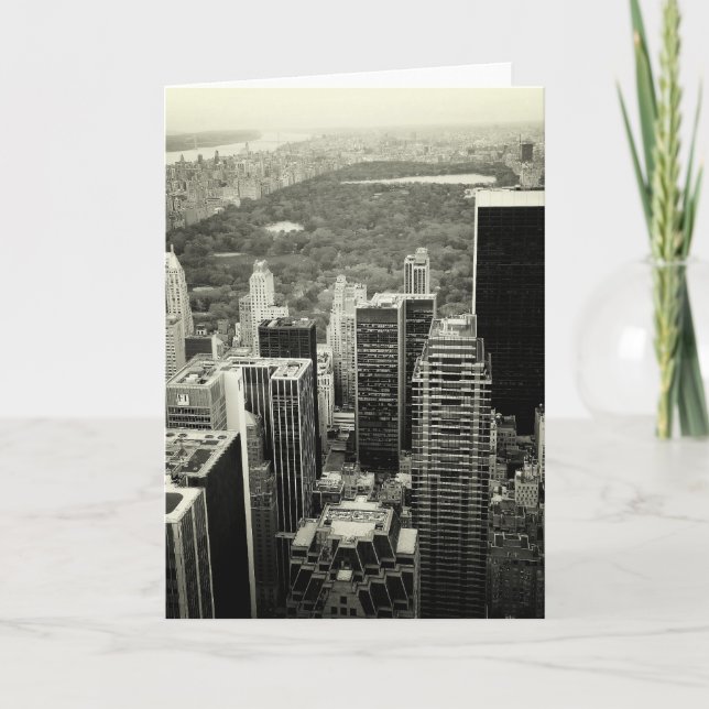 Carte NYC Skyline et Central Park (Devant)