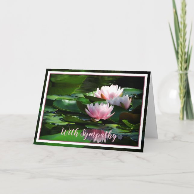 Carte Nymphéas roses (Devant)