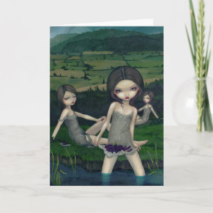 Carte "Nymphs Collecting Berries" Greeting Card