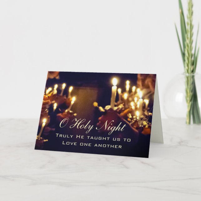 Carte Ô Saint Nuit, Vraiment Il nous a appris à aimer (Devant)