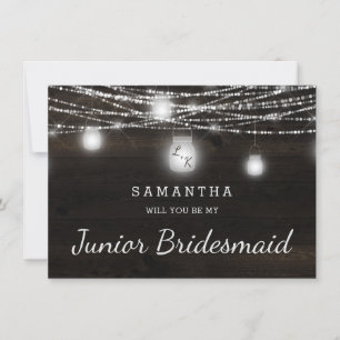Carte Oak Ridge Rustic Be My Junior Bridesmaid Propositi