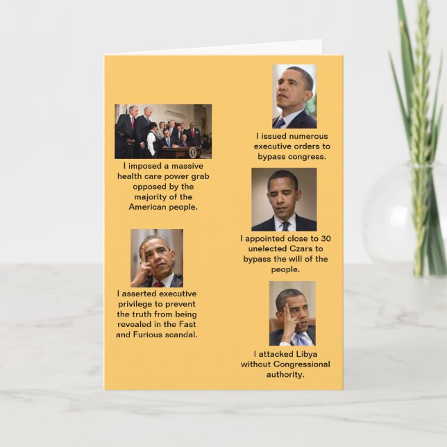Carte Obama le dictateur (Devant)