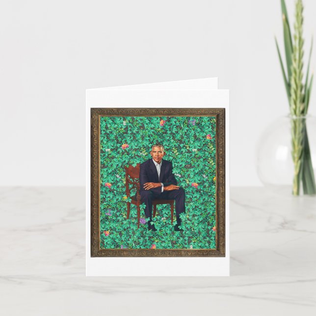 Carte Obama Portrait Tee _1 (Devant)